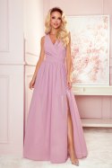 Sukienka Model Justine 362-3 Powder Pink - Numoco Numoco Sukienka Model Justine 362-3 Powder Pink - Numoco Numoco