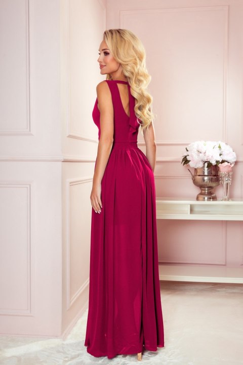 Sukienka Model Justine 362-5 Bordo - Numoco Numoco Sukienka Model Justine 362-5 Bordo - Numoco Numoco