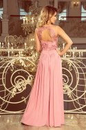 Sukienka Model Lea 215-3 Powder Pink - Numoco Numoco Sukienka Model Lea 215-3 Powder Pink - Numoco Numoco