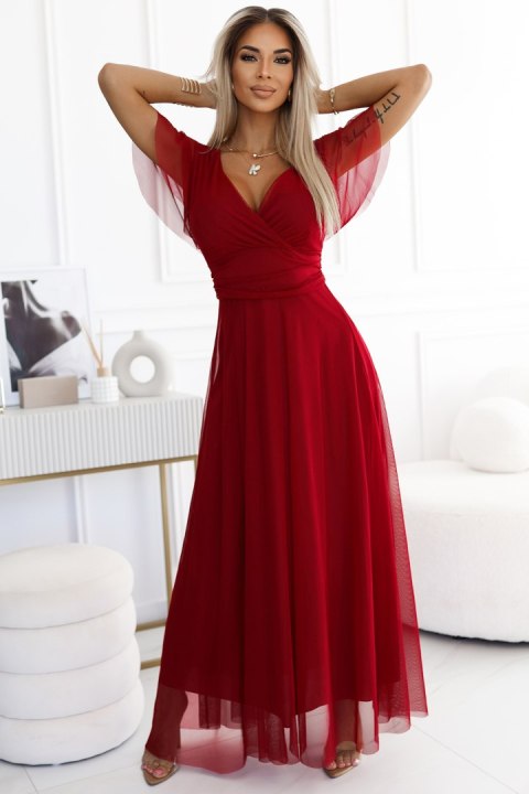 Sukienka Model Nastia 562-2 Bordo - Numoco Numoco
