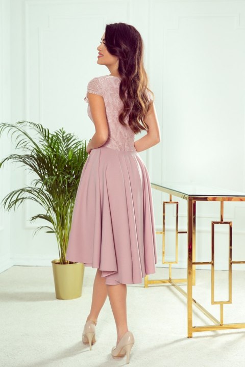 Sukienka Model Patricia 300-1 Powder Pink - Numoco Numoco Sukienka Model Patricia 300-1 Powder Pink - Numoco Numoco