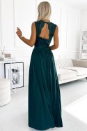 Sukienka Model Lea 211-6 Bottle Green - Numoco Numoco Sukienka Model Lea 211-6 Bottle Green - Numoco Numoco