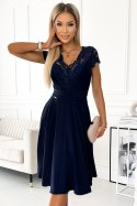 Sukienka Model Linda 381-4 Navy - Numoco Numoco Sukienka Model Linda 381-4 Navy - Numoco Numoco
