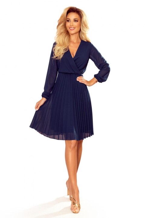 Sukienka Model Isabelle 313-6 Navy - Numoco Numoco Sukienka Model Isabelle 313-6 Navy - Numoco Numoco