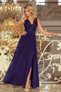 Sukienka Model Lea 215-2 Navy - Numoco Numoco Sukienka Model Lea 215-2 Navy - Numoco Numoco