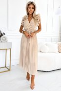 Sukienka Model Miranella 549-1 Beige - Numoco Hurtownia odzieży on-line, moda damska, bielizna i obuwie dla kobiet - Matterhorn. Numoco