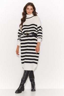 Sukienka Model NU_S98 Cream/Black - Numinou Numinou
