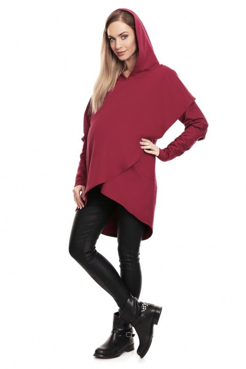 Bluza Ciążowa Model 0146 Bordo - PeeKaBoo PeeKaBoo Bluza Ciążowa Model 0146 Bordo - PeeKaBoo PeeKaBoo