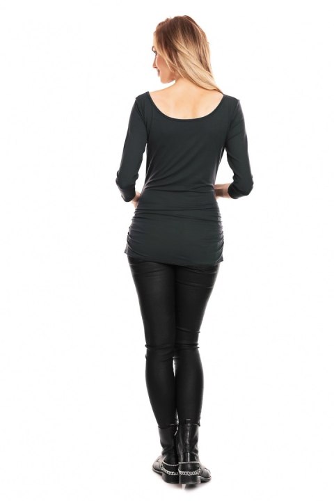Bluzka Ciążowa Model 0142 Grafit - PeeKaBoo PeeKaBoo Bluzka Ciążowa Model 0142 Grafit - PeeKaBoo PeeKaBoo