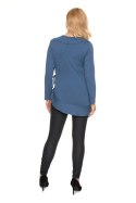 Bluzka Ciążowa Model 0185 Blue - PeeKaBoo PeeKaBoo Bluzka Ciążowa Model 0185 Blue - PeeKaBoo PeeKaBoo