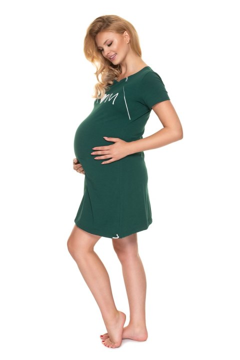 Koszulka nocna Koszula Nocna Ciążowa Model 0190 Green - PeeKaBoo PeeKaBoo Koszulka nocna Koszula Nocna Ciążowa Model 0190 Green - PeeKaBoo PeeKaBoo