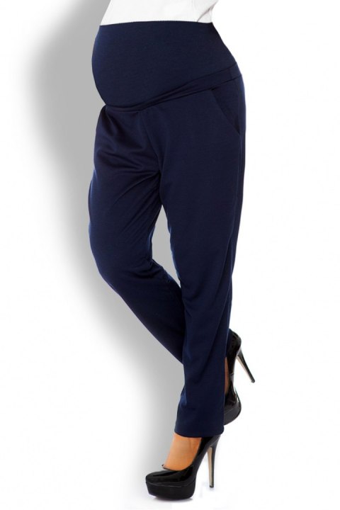 Spodnie Ciążowe Model 1276 Navy - PeeKaBoo PeeKaBoo Spodnie Ciążowe Model 1276 Navy - PeeKaBoo PeeKaBoo