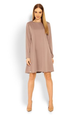 Sukienka Model 1359 Cappuccino - PeeKaBoo PeeKaBoo