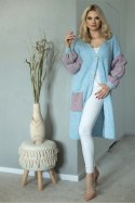 Sweter Kardigan Model 30086 Błękit - PeeKaBoo PeeKaBoo