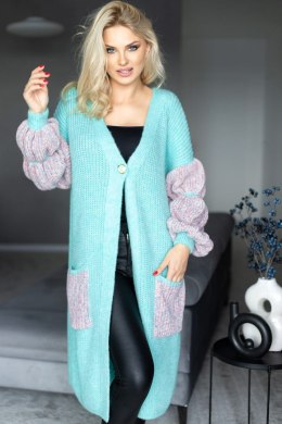 Sweter Kardigan Model 30086 Seledyn - PeeKaBoo PeeKaBoo