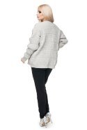 Sweter Kardigan Model 40022 Beige Melange - PeeKaBoo PeeKaBoo Sweter Kardigan Model 40022 Beige Melange - PeeKaBoo PeeKaBoo