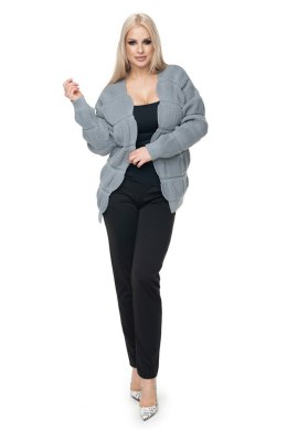 Sweter Kardigan Model 40022 Grey - PeeKaBoo PeeKaBoo