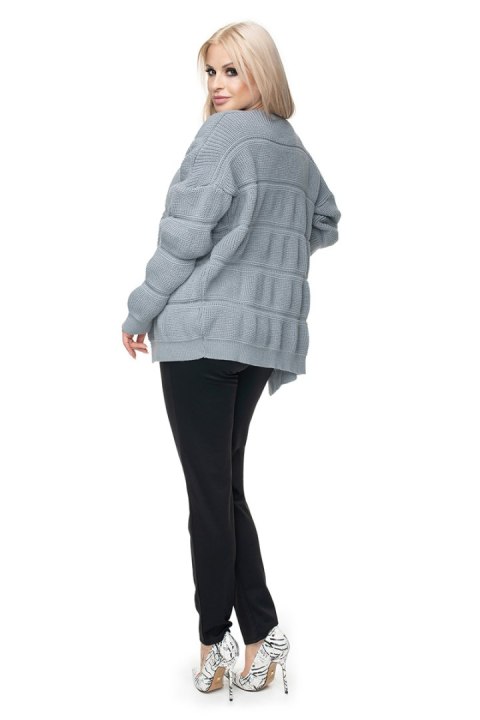 Sweter Kardigan Model 40022 Grey - PeeKaBoo PeeKaBoo Sweter Kardigan Model 40022 Grey - PeeKaBoo PeeKaBoo