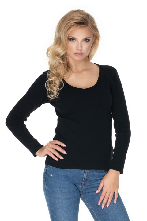 Bluzka Model 0165 Black - PeeKaBoo PeeKaBoo Bluzka Model 0165 Black - PeeKaBoo PeeKaBoo