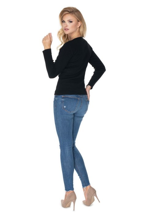 Bluzka Model 0165 Black - PeeKaBoo PeeKaBoo Bluzka Model 0165 Black - PeeKaBoo PeeKaBoo