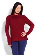 Golf Damski Model 70014 Bordo - PeeKaBoo PeeKaBoo Golf Damski Model 70014 Bordo - PeeKaBoo PeeKaBoo