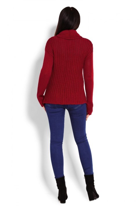 Golf Damski Model 70014 Bordo - PeeKaBoo PeeKaBoo Golf Damski Model 70014 Bordo - PeeKaBoo PeeKaBoo