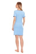 Koszulka nocna Koszula Nocna Ciążowa Model 0138 Blue - PeeKaBoo PeeKaBoo Koszulka nocna Koszula Nocna Ciążowa Model 0138 Blue - PeeKaBoo PeeKaBoo