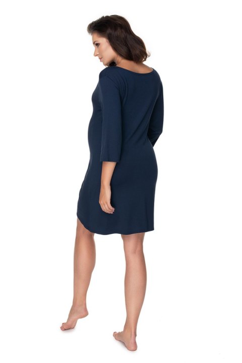 Koszulka nocna Koszula Nocna Ciążowa Model 0157 Navy - PeeKaBoo PeeKaBoo Koszulka nocna Koszula Nocna Ciążowa Model 0157 Navy - PeeKaBoo PeeKaBoo