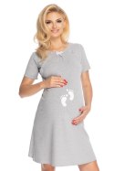 Koszulka nocna Koszula Nocna Ciążowa Model 0180 Grey - PeeKaBoo PeeKaBoo Koszulka nocna Koszula Nocna Ciążowa Model 0180 Grey - PeeKaBoo PeeKaBoo