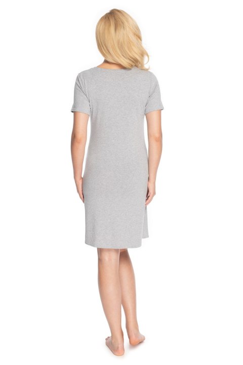 Koszulka nocna Koszula Nocna Ciążowa Model 0180 Grey - PeeKaBoo PeeKaBoo Koszulka nocna Koszula Nocna Ciążowa Model 0180 Grey - PeeKaBoo PeeKaBoo