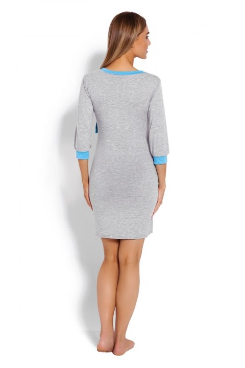 Koszulka nocna Koszula Nocna Ciążowa Model 1681 Grey - PeeKaBoo PeeKaBoo Koszulka nocna Koszula Nocna Ciążowa Model 1681 Grey - PeeKaBoo PeeKaBoo