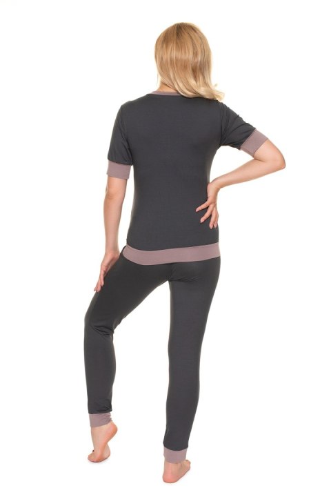 Piżama Ciążowa Model 0184 Grafit - PeeKaBoo PeeKaBoo Piżama Ciążowa Model 0184 Grafit - PeeKaBoo PeeKaBoo