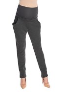 Spodnie Ciążowe Model 0175 Grafit - PeeKaBoo PeeKaBoo Spodnie Ciążowe Model 0175 Grafit - PeeKaBoo PeeKaBoo