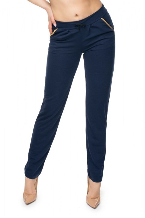Spodnie Damskie Model 0101 Navy - PeeKaBoo PeeKaBoo