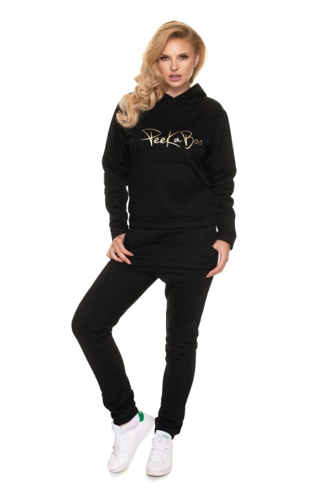 Spodnie Dres Damski Model 0196 Black - PeeKaBoo PeeKaBoo Spodnie Dres Damski Model 0196 Black - PeeKaBoo PeeKaBoo