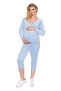 Spodnie Dres Model 0202 Błękit - PeeKaBoo PeeKaBoo Spodnie Dres Model 0202 Błękit - PeeKaBoo PeeKaBoo