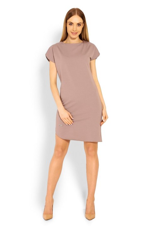 Sukienka Model 1629 Cappuccino - PeeKaBoo PeeKaBoo Sukienka Model 1629 Cappuccino - PeeKaBoo PeeKaBoo