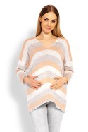 Sweter Ciążowy Model 30057C Morela - PeeKaBoo PeeKaBoo Sweter Ciążowy Model 30057C Morela - PeeKaBoo PeeKaBoo