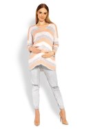 Sweter Ciążowy Model 30057C Morela - PeeKaBoo PeeKaBoo Sweter Ciążowy Model 30057C Morela - PeeKaBoo PeeKaBoo