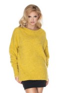 Sweter Damski Model 30064 Yellow - PeeKaBoo PeeKaBoo Sweter Damski Model 30064 Yellow - PeeKaBoo PeeKaBoo