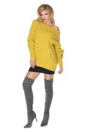 Sweter Damski Model 30064 Yellow - PeeKaBoo PeeKaBoo Sweter Damski Model 30064 Yellow - PeeKaBoo PeeKaBoo