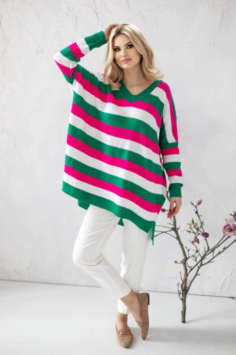 Sweter Damski Model 30091 Dark Green - PeeKaBoo PeeKaBoo Sweter Damski Model 30091 Dark Green - PeeKaBoo PeeKaBoo