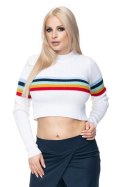 Sweter Damski Model 70015 White - PeeKaBoo PeeKaBoo Sweter Damski Model 70015 White - PeeKaBoo PeeKaBoo