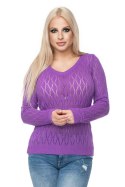 Sweter Damski Model 70018 Violet - PeeKaBoo PeeKaBoo Sweter Damski Model 70018 Violet - PeeKaBoo PeeKaBoo