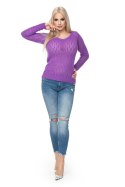 Sweter Damski Model 70018 Violet - PeeKaBoo PeeKaBoo Sweter Damski Model 70018 Violet - PeeKaBoo PeeKaBoo