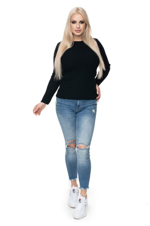 Sweter Damski Model 70021 Black - PeeKaBoo PeeKaBoo Sweter Damski Model 70021 Black - PeeKaBoo PeeKaBoo