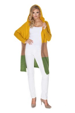 Sweter Kardigan Model 30069 Musztard/Green - PeeKaBoo PeeKaBoo