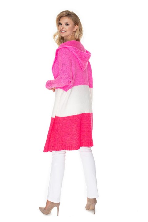 Sweter Kardigan Model 30069 Pink/Fuksja - PeeKaBoo PeeKaBoo Sweter Kardigan Model 30069 Pink/Fuksja - PeeKaBoo PeeKaBoo