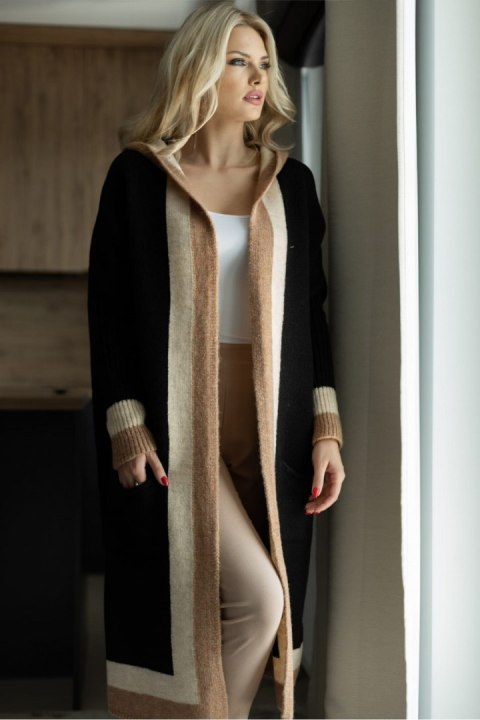 Sweter Kardigan Model 30085 Black - PeeKaBoo PeeKaBoo Sweter Kardigan Model 30085 Black - PeeKaBoo PeeKaBoo