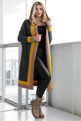 Sweter Kardigan Model 30085 Khaki - PeeKaBoo PeeKaBoo